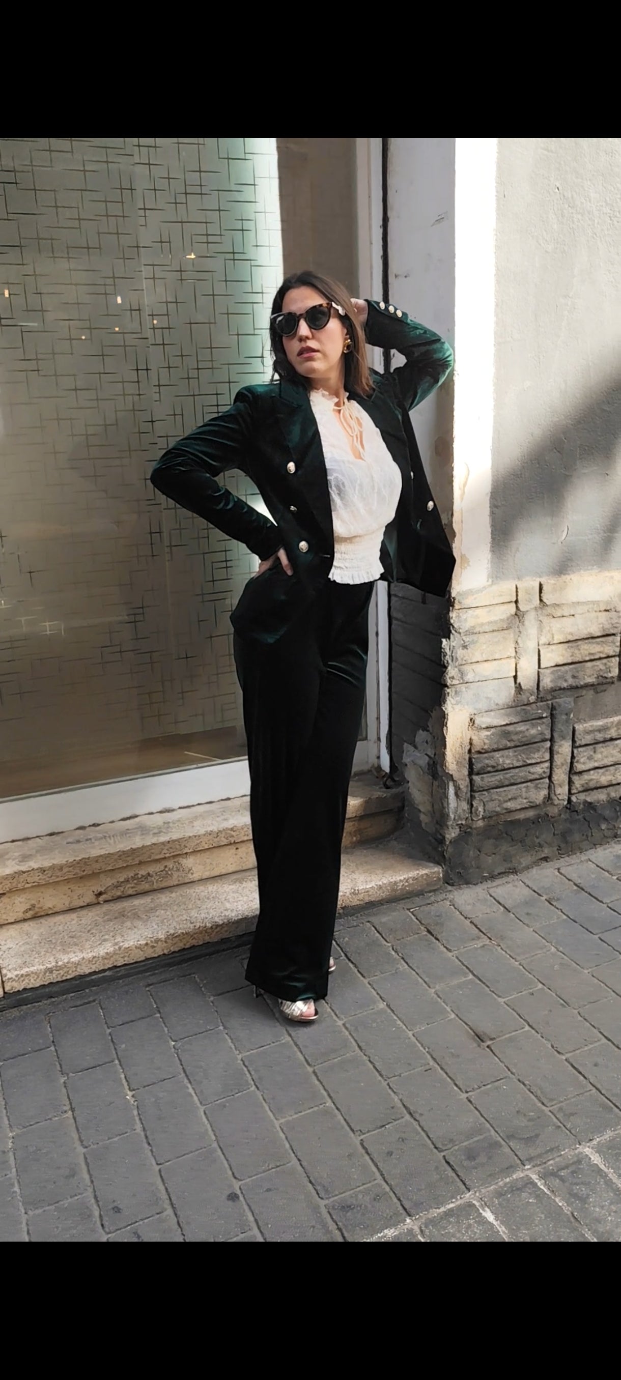 Americana Blazer Terciopelo