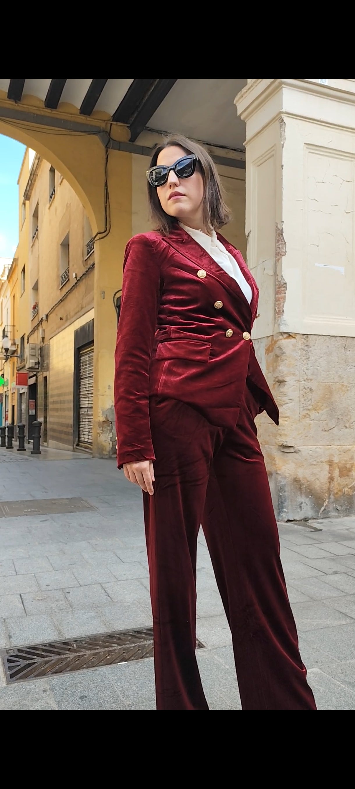 Americana Blazer Terciopelo