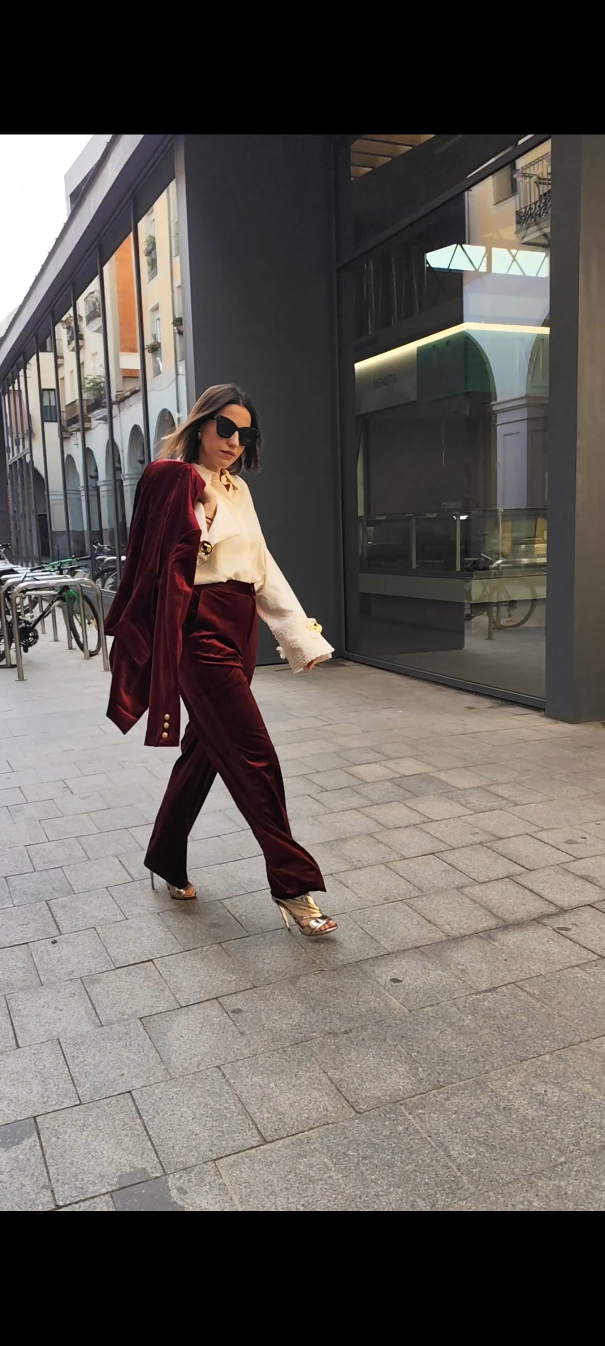 Pantalón de terciopelo recto