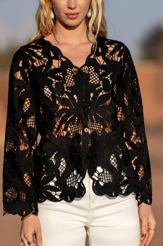 Chaqueta Chiara Macramé